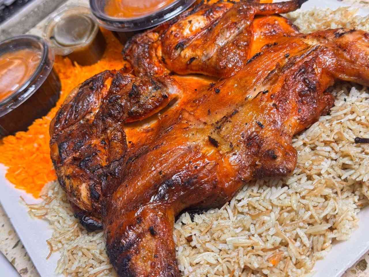 مستمرين وياكم بالعروض وتدللون 

#الطعم_هو_الي_يحكم 
دجاج مسكوف🍗+تمن مندي+تمن برياني 🍚+الصلصة🍝+ماعون طرشي + 2كاسة مرق +خبز كل هذا العرض ب ١١ الاف دينار
نص دجاجة مع تمن برياني +تمن مندي مع الصلصة الخاصة مع طرشي مع كاسة مرق مع خبز 
 السعر ٦٠٠٠
 
ونتمنى لكم اطيب الاوقات 
المكان📍 الكوت/العزة القديمة سوق العزة
يتوفر لدينا خدمة توصيل🚕 
 رقم الحجز 📞***********📞
@أبرز المعجبين@
#مطاعم #الكوت #واسط #ترند #اكسبلور #مطاعم_العراق #مطاعم #هاشتاك #ترندات #العراق #شيفات #دجاج
