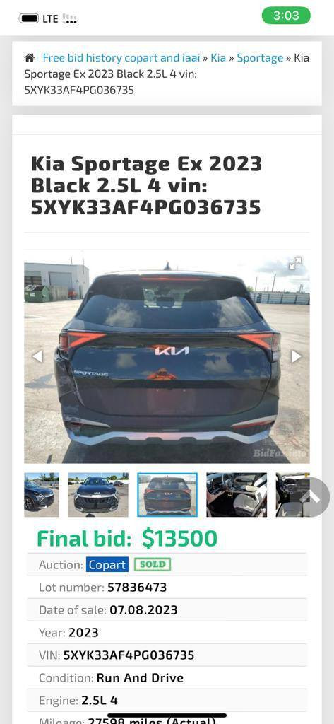 سلام عليكم سبورتج ٢٣ كفاله السياره صبعين بارد اباب الجنطه الصور واضحه السياره جديده ماشيه ٥٠ السعر ٢١٠ للاستفسار ***********
