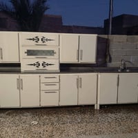 كاونتر مرمر • تفصيل ٣قطع • سنك متر ونص