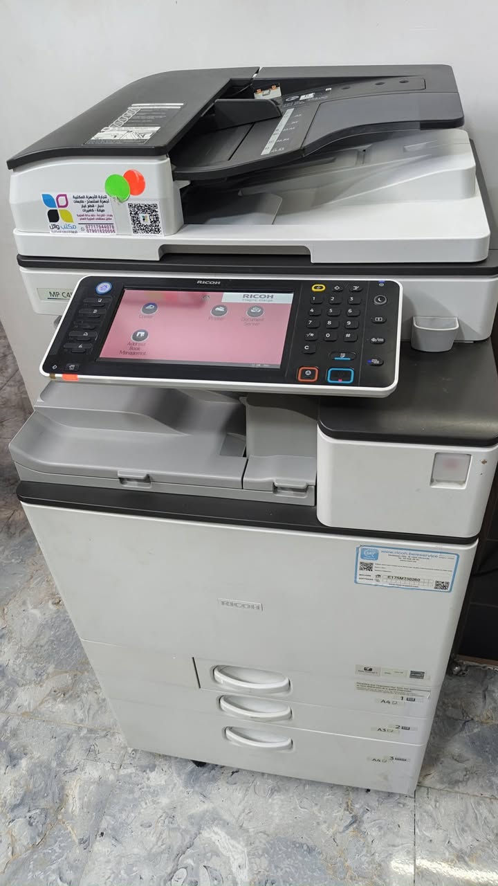 طابعة ريكو 4503 للبيع
نظيفه بنسبه 100% 
اخذتها قبل مده وماشتغلت بيها 
مواصفاتها 
✅ سرعة الطباعة: 45 ورقة بالدقيقة أسود أو ملون. 
✅ تدعم قياسات الورق لحد A3.
✅ دقة الطباعة تصل إلى 1200 × 1200 dpi. 
✅ سكانر ملون وسريع مع سحب تلقائي للأوراق (ADF). 
✅ طباعة وجهين تلقائي (Duplex). 
✅ ذاكرة 2GB وهارد 250GB. 
✅ تدعم الطباعة عبر الشبكة وربط عدة أجهزة عليها.

مكاني بغداد الامين الثانية


**إذا كنت صاحب هذا الإعلان وتريد حذفه لأي سبب، رجاءا أرسل رسالة إلى الدعم الفني**