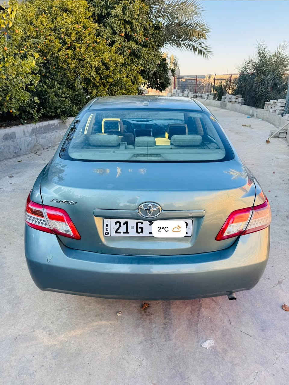 كامري للبيع 
موديل 2011
سياره نظيفه وجاهزه ومكفوله 
تحكمات ستيرن ومرايات 
كشن حكم كهربائي 
كير محرك صدر بالشرط 
الضرر فقط قطعتين صبغ الچاملغ اليمين والجنطه 
رقم سليمانيه سنويه وهزه جديده 
شرط التحويل
ملاحظه (البيع نقد أو مقدمه زينه) 
للإستفسار 
***********
