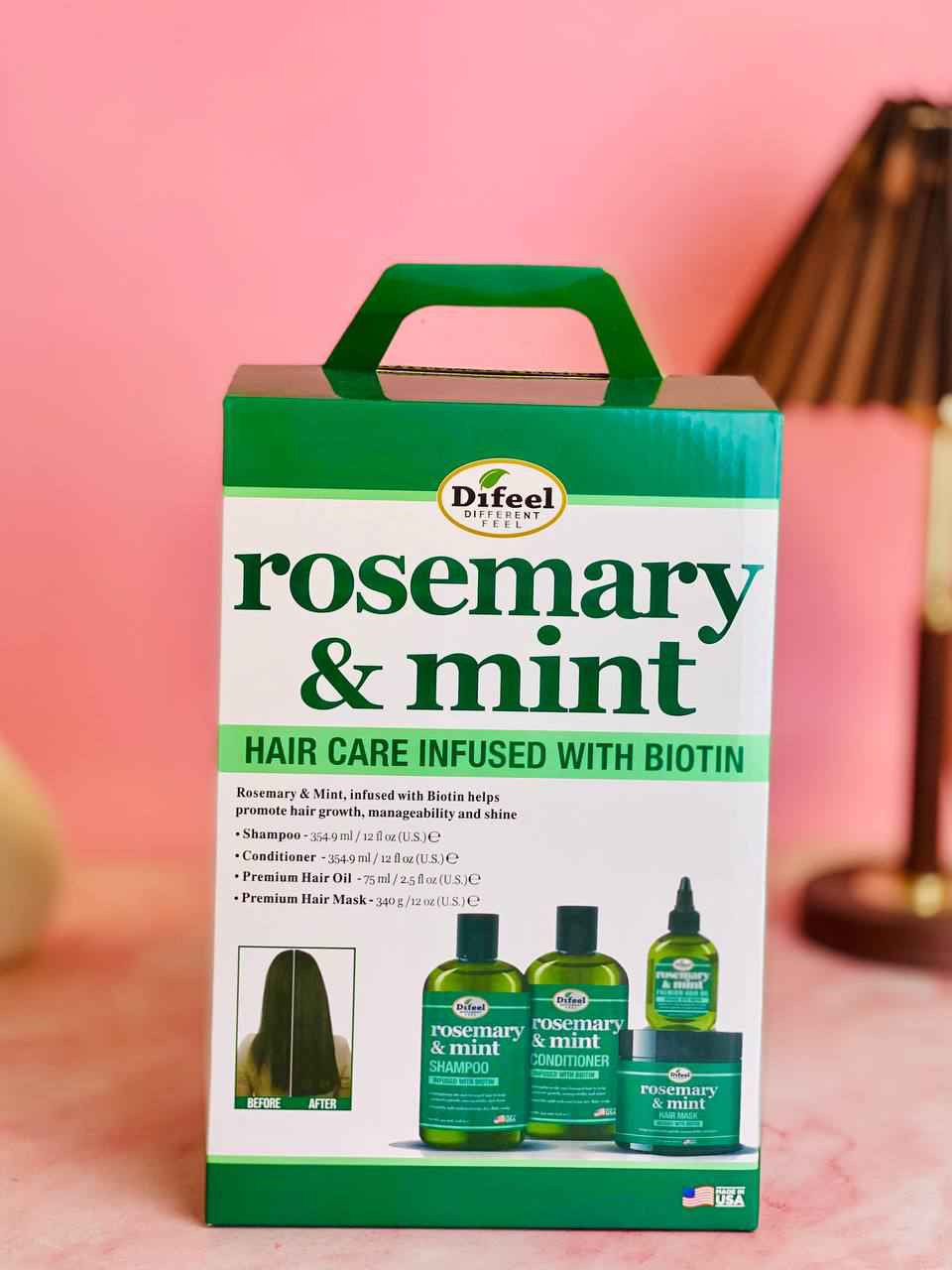 Difeel 🍃
rosemary & mint🍃🇺🇸
وفرنا لكم مجموعة 
الروز ماري براند من شركة ديفل🍃
الاصلية الامريكية 🇺🇸💯
اقوى مجموعة لعلاج جميع مشاكل الشعر تتكون المجموعة من زيت وشامبو وبلسم اكليل الجبل والنعناع 🍃🌿

1. شامبو روز ماري Difeel 🌿
مقوي للشعر غني بإكليل الجبل والنعناع و المكونات العضوية المعتمدة مثل زيت جوز الهند وزيت بذور باباسو لتنظيف شعرك بلطف غني بالبيوتين لتقوية الشعر يعيد صحة الشعر الضعيف أو الهش يوفر ترطيباً مكثفاً مناسب لجميع انواع الشعر يوقف التساقط ويقوي بصيلات الشعر ويزيد كثافته ويعطيه لمعان ورونق وعطر فواح

2. بلسم روز ماري Difeel 🌿
المعالج والمقوي لبصيلات الشعر وتغذيته 
💚 يوفر بلسم تقوية النعناع روزماري التوازن المثالي بين القوة والرطوبة لتحسين الحالة العامة للشعر وفروة الرأس. 
💚 ينعم ويفك تشابك الشعر على الفور لزيادة سهولة التحكم. يدعم شعر أطول وأكثر صحة.
💚 غني بالبيوتين ويمنحك لمعاناً مذهلاً
💚 ينعم ويفك تشابك الشعر على الفور
💚 يدعم صحة الشعر لفترة أطول
NO NO'S: البارابين ، الكبريتات ، البارافين ، الزيوت المعدنية ، DEA

3. زيت روز ماري Difeel  🌿 
زيت إكليل الجبل الأصلي من روز ماري هذا سيروم ايفيكاس يمنع تساقط الشعر ويحفز على نمو الشعر
💚 زيت اكليل الجبل والنعناع ، تركيبة مُميزة مصممة بعناية لتغذية فروة الرأس وتعزيز نمو الشعر وإيقاف تساقطه ☘️
💚 يمنع تساقط الشعر ويحفز على نموه 
💚 يسرع نمو وتطويل الشعر 
💚 يعيد الصحة والحيوية للشعر الباهت
💚 يمنح الشعر اللمعان والتغذية ويقلل من الاطراف التالفة
💚 يحتوي على اهم المواد المغذية
💚 زيت اكليل الجبل ، زيت اللوز الحلو زيت اللافندر الالوفيرا ، فيتامين C ، بايوتين
  
4.ماسك روز ماري Difeel 🌿
المعالج والمقوي لبصيلات الشعر وتغذيته 
💚 يوفر الماسك روزماري التوازن المثالي بين القوة والرطوبة لتحسين الحالة العامة للشعر وفروة الرأس. 
💚 ينعم ويفك تشابك الشعر على الفور لزيادة سهولة التحكم. يدعم شعر أطول وأكثر صحة.
💚 غني بالبيوتين ويمنحك لمعاناً مذهلاً
💚 ينعم ويفك تشابك الشعر على الفور
💚 يدعم صحة الشعر لفترة أطول

#الأصلي صنع في امريكا 💯🇺🇸

سعر البكج 35 الف بغداد, العراق


**إذا كنت صاحب هذا الإعلان وتريد حذفه لأي سبب، رجاءا أرسل رسالة إلى الدعم الفني**