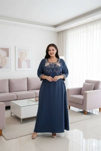 دشداشة نسائي • كشمير ايطالي • مقاسات 2XL-5XL