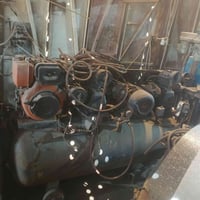 شباب كمبريسر حجم كبير ثري فيز دبل ماطور و دبل تاروسه كاز و كهرباء كمبر...