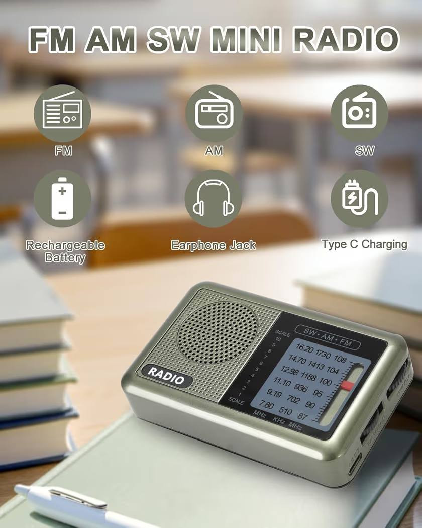 راديو جديد ٣ موجات صغير الحجم شحن تايب سي.  القياسات الموجوده على الصوره بالانج ( الانج اثنين ونص سنتمتر) 
السعر ٢٥ الف
 يوجد توصيل إلى كل المحافظات.  توصيل ٥ الاف.


**إذا كنت صاحب هذا الإعلان وتريد حذفه لأي سبب، رجاءا أرسل رسالة إلى الدعم الفني**