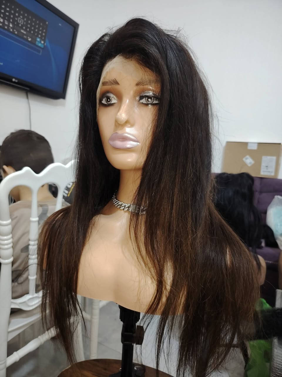 باروكة شعر طبيعي تنغسل تنكوي تشسور تنصبغ ضمان مدى الحياة  لونهه عسلي علجوزي جنن


**إذا كنت صاحب هذا الإعلان وتريد حذفه لأي سبب، رجاءا أرسل رسالة إلى الدعم الفني**