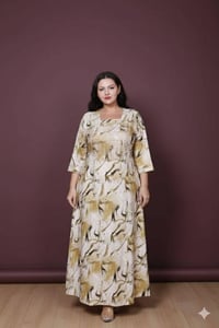 كشمير زيتي • درزن واحد • مقاسات 2XL-5XL