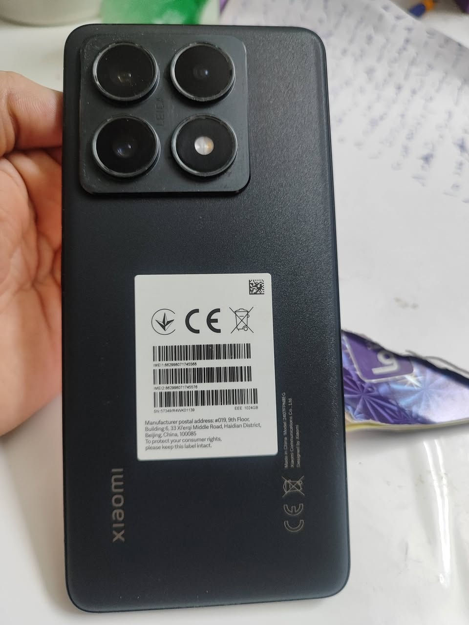 شاومي ١٤ تي برو. ذاكرة واحد تيرا. اخو الجديد لبيع. مكان الدورة  الشراي يتصل سعر ٦٠٠ وبي مجال 
*********** واتساب فقط
