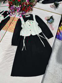 فستان كنزة • دابل تركي • فري سايز ٤٥-٧٠