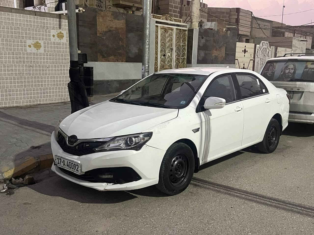 سلام عليكم بي واي دي F3 مديل 22حره رقم مثنى دولي فول بصمه كشنات جلد كير ومحرك كورلا توني شادهن 2000ع الشرط ترايك لاربيل تخم تاير جديد تخم ويل جديد باتري جديد حداديه جديده تبريد تدفئه ع الشرط سياره جاهزه وخير من الله كهربائيات كله شغاله السعر 
87  بيه رشات صبغ والباقي شرط ع الفحص استفسار ؏َ الرقم 
***********
