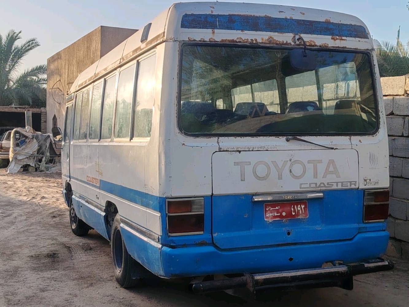 كوستر عريضه موديل 83 مكينه تبخر بور بدون دسك السياره كهربائية كامله داخل وكشر نضيف رقم صلاح الدين وكاله بأسم ابوي ب٧ وبيها مجال للشراي المكان كربلاء ما متواجد بالفيس هذا رقمي وبي واتساب ***********