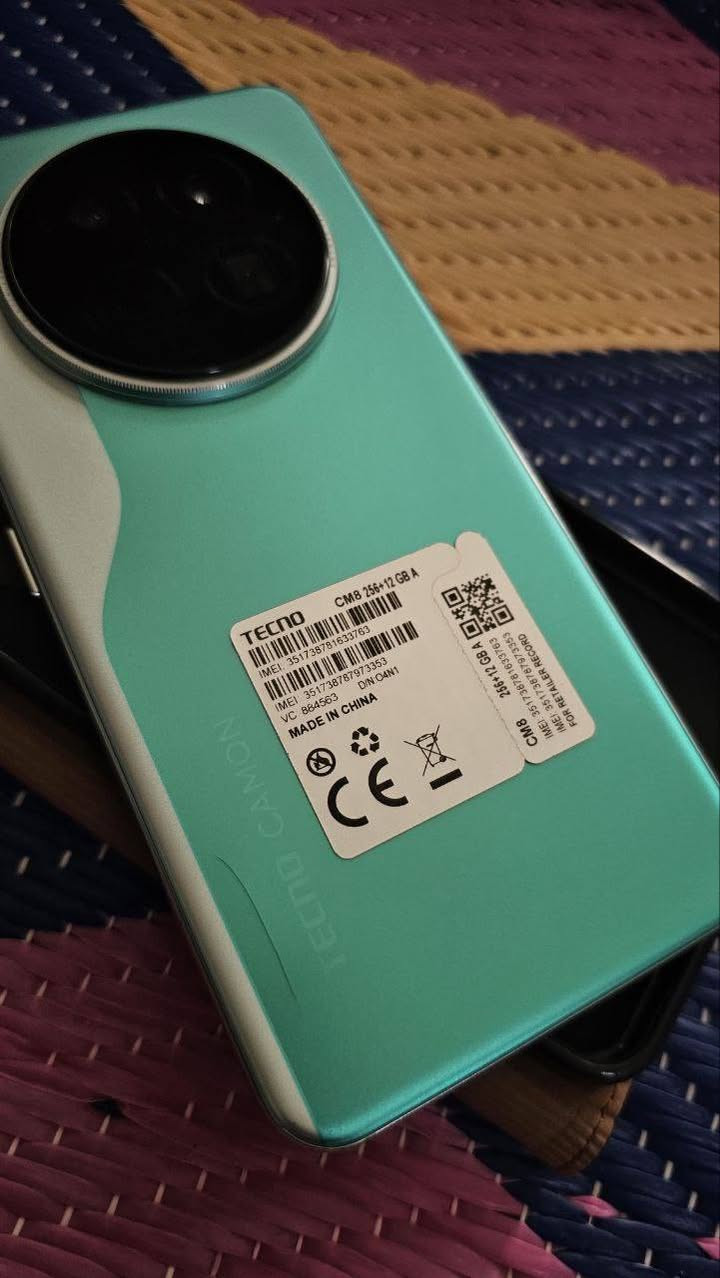 Tecno Camon 40 Premier 5G
الجهاز معلوماته مثل ماواضحه كدامكم 
جهاز متانة وقوة عظيمة 
الشاشه بيها شخوط مثل ماواضح لكن خفيفه جدا 
وفطر بالضهر مثل ماواضح كدامكم 
السعر ٣٨٠ قفل


**إذا كنت صاحب هذا الإعلان وتريد حذفه لأي سبب، رجاءا أرسل رسالة إلى الدعم الفني**