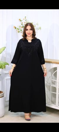 دشداشة • تطريز سواد • ٢XL-٥XL