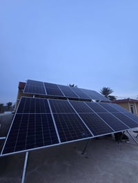 ألواح لونجي 615واط • بطارية Svolt ليثيوم فوسفات • انفيرتر Deye عدد٢