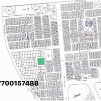 مساحة ١٠٠م جبهة ١٠م *١٠م مربعة ركن وزنجيل ومقابل الخدمات مميزة جداً بس...