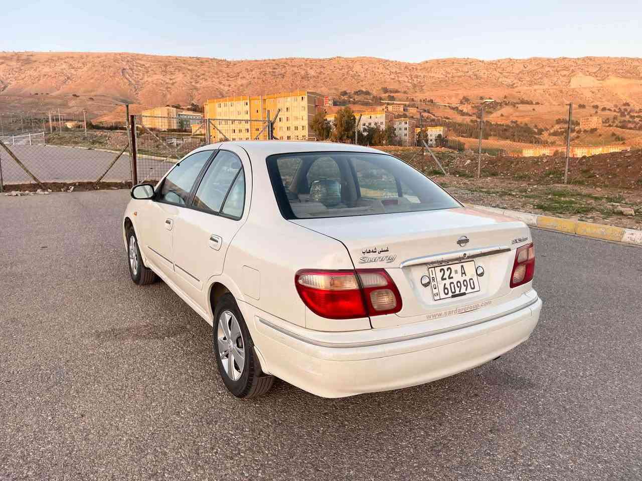 نیسان سەنی 2002گێڕ عادی مەکینە گەورە گێڕ و مەکینە بەشەرت دوو پارچەی بۆیاغە ساردی پێوە نیە خاوینە لەسەر دەقی خۆی ماوەتەوە سەنەوی تازە بەسەر چوە بە ناوی خۆمە هیچ مەسروفێکی نیە و توند و تۆڵە  شوێن کۆیە نرخ 72 وەرەقە ***********
*********** كويسينجاك, أربيل
