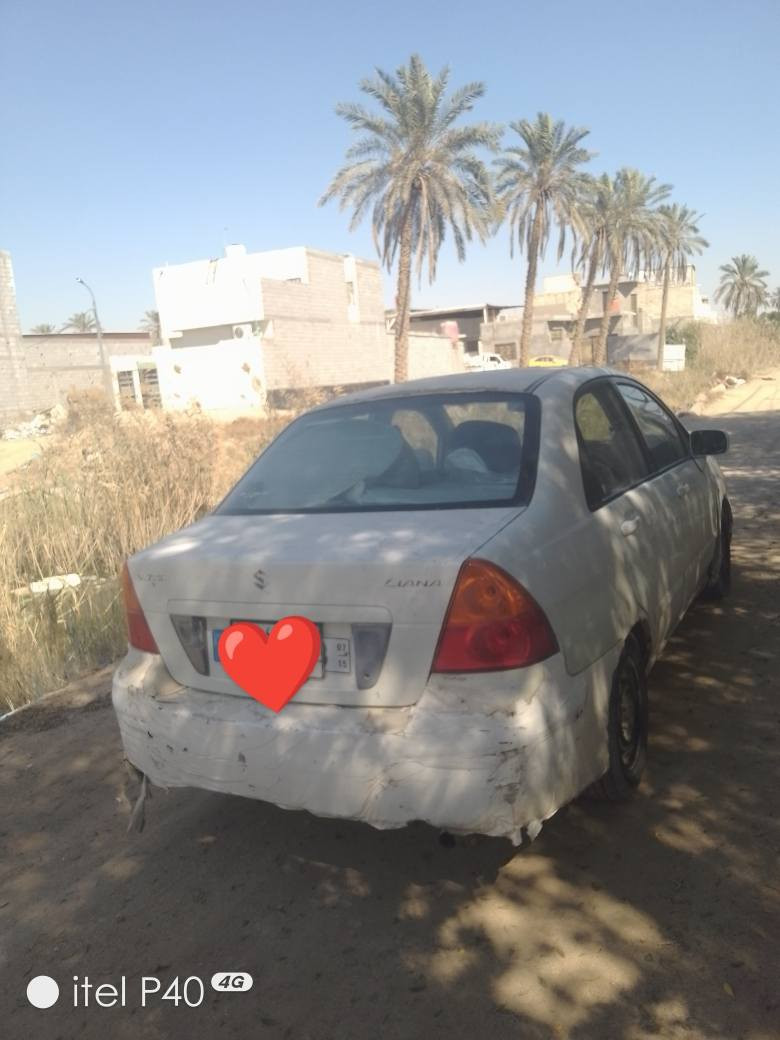 سازوكي ليانا ابيض  موديل ٢٠٠٥
سنويه ل ٢٨ 
باسم واحد بالبصره يريد تحويل 
تايرات جدد باتري وراديتر  جديد وشاشه لمس
مكينه اقتصاديه ١٨٠٠
گير ومحرك خير من الله  مكاني بصره الجزيره
سعر ٤٥ وبيهه مجال 
متواجد ماسنجر وواتساب ***********
