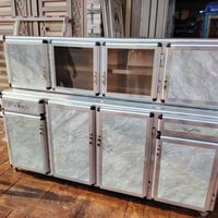 كاونتر قطعتين • بدون سنك • المنيوم اصلي