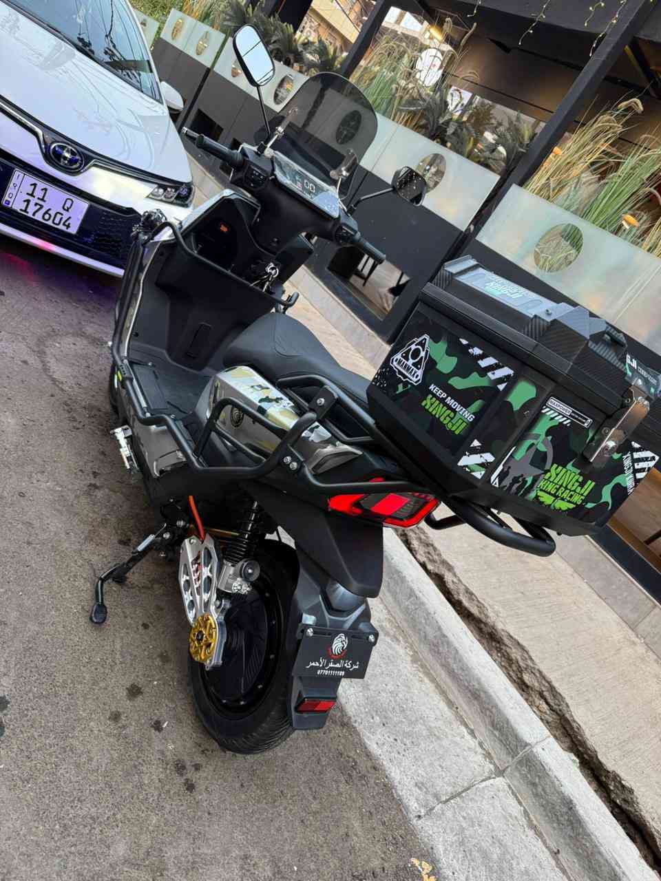 دراجه ٦بطاريه استعملتها ١ قليل ***********جديده كولش السعر مليون وبيها مجال بسيط مكاني الكاضميه 🙏
