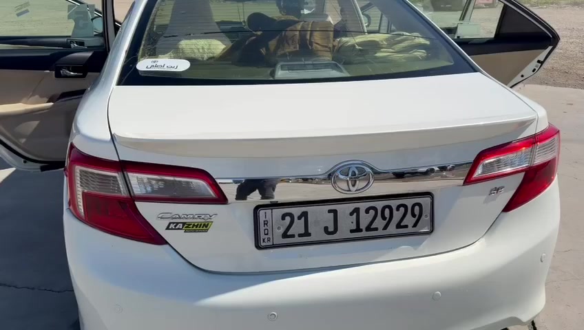 كامري خليجي  موديل 2012 رقم سليمانيه بااسمي مفحوصه هزه وبراد بيهه جاملق امامي بس رش بدون دواخل كفاله لون ابيض، صدفي كير مكينه نظيفات نبريد قطعتين محرك4سلندر 2500 دواخل بيجي مطعم صاج ملكي كشن كهربائي وجلد مثبت سرعه شاشه الدعاميه مغلفه طافلون جام اوتو السياره جاهزه خير من الله *********** بي واتساب
