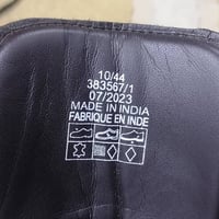 بوت اسود • جلد طبيعي • قياس 44