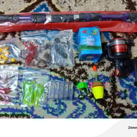 سنارة صيد • كامل التجهيزات • جديدة