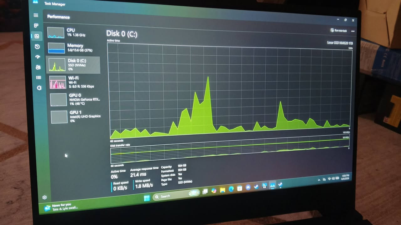 السلام عليكم 🌹
لابتوب مستعمل للبيع
موديل FX517Z / ASUS TUF Dash F15

مواصفات :
I7 12650H
16gb ddr5 4800mhz ram
Rtx 3070
1tb m.2 nvme gen3 lexar
1080p 300hz monitor 15.6 inch
+ شاحنته الاصليه و جنطه
بي بس usb واحد ميشتغل
باقي المنافذ كلهن شغالات من usb a
و usb c
وبطاريته ما متعوبه

السعر 1,250
مليون و ربع
السعر ثابت رجاءا سعره بالصناعه مليون ونص لو مليون و 400 اذا مو اكثر

توصيل متوفر
 عنواني بغداد السريدات الجديدة وره صيطرة 
تريد توصيل تريد تجي وتفحص باليعجبك
***********
