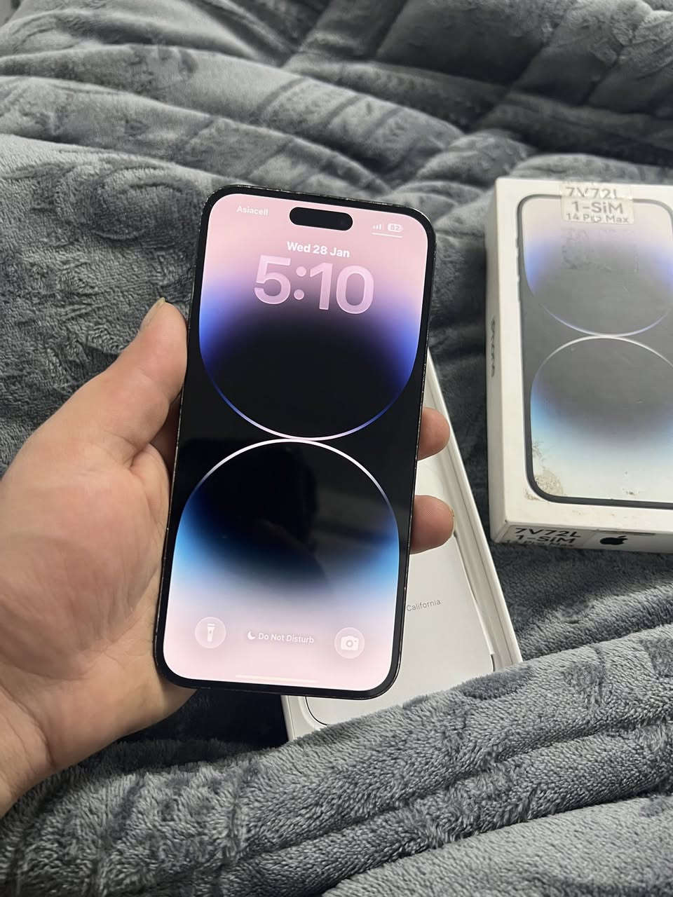 بسم اللە الرحمان الرحیم
ئایفۆن ١٤ پرۆماکس
٢٥٦ گیگا
پاتری٧٨
موبایلەکە کەپسە هەوا نادا
هیجی نەگۆراوە  
بەزەمانی١٥ رۆژ
نرخ ٤٨٥$قفل
بەپارەی ١٣ پرۆماکسێک
***********
