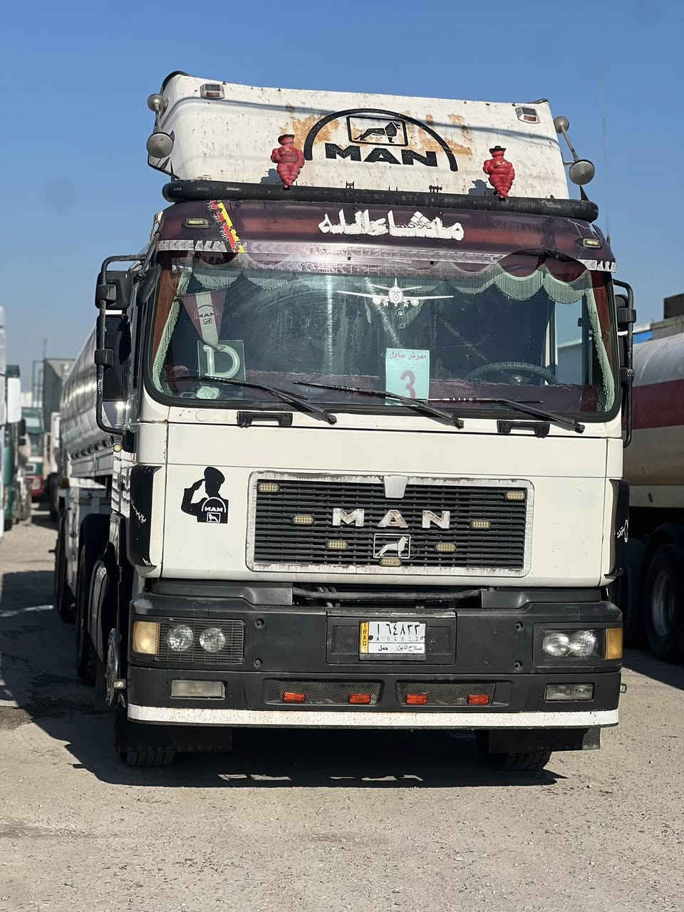 للبيع مان صقر صهريج 

موديل 1994

كير عادي 

نوع صهريج مصلاوي قديم 3/دنيكر بل تاير

رقم صلاح الدين طوناج جديدGBS  لحين20/1/2027

سنوية لحين /16/12/2028

السياره موجود في معرض عادل 

عنوان كركوك مقابل جسر حزيران 

***********
