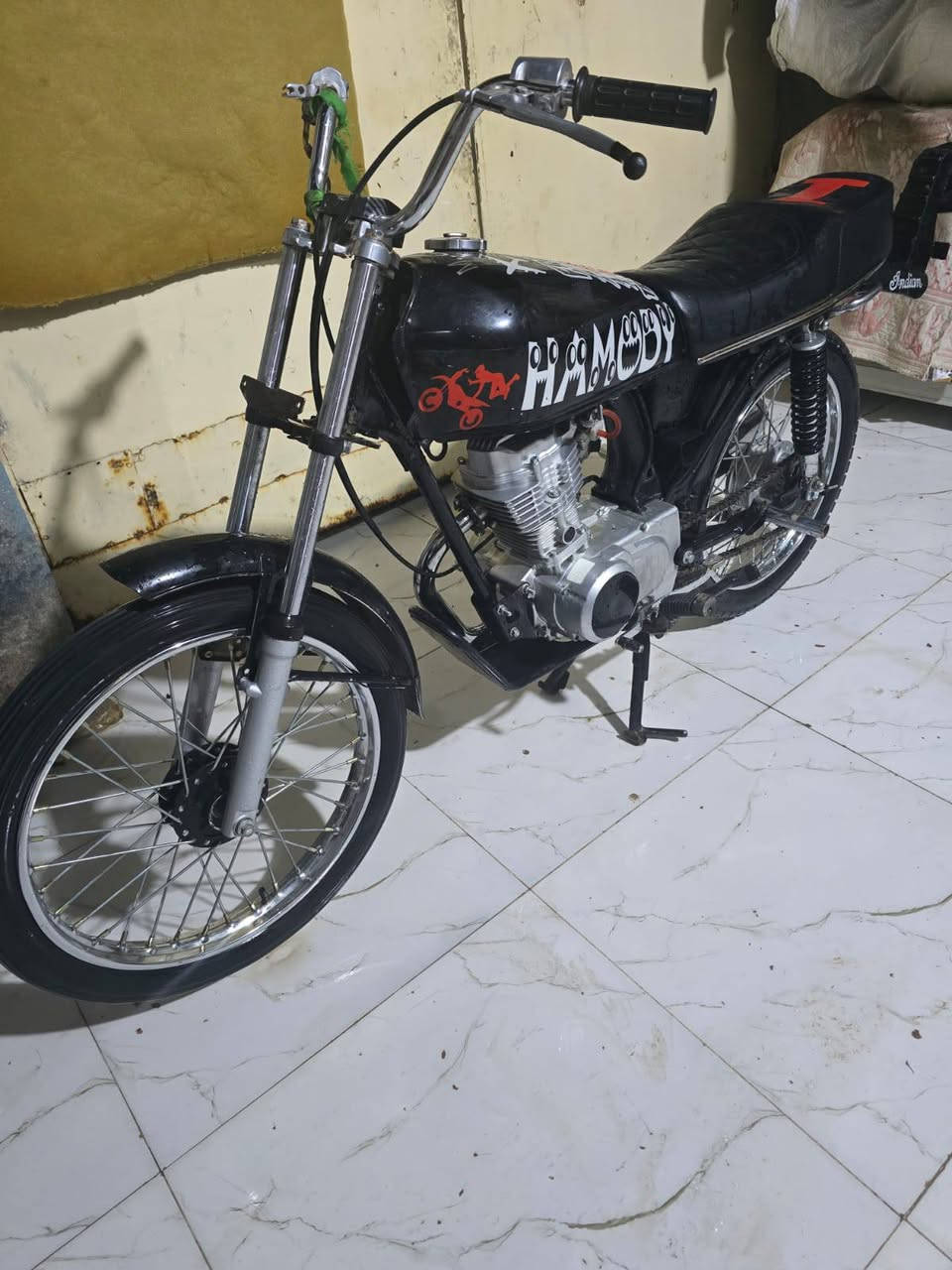 سلام عليكم دراجه للبيع تعمير 2025 ما مفتوح شاصيه شلامجه 2017
سعره 650 وبيه مجال قليل
مكاني شطره 
رقمي ***********
