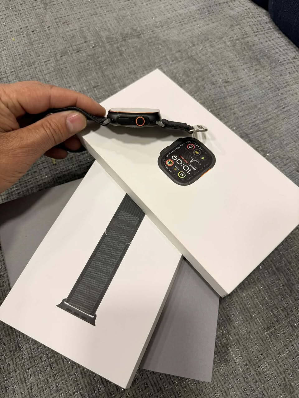 ساعه الترا2
نضافه100كامل ملحقات
بطاريه100
مكاني دوره***********
