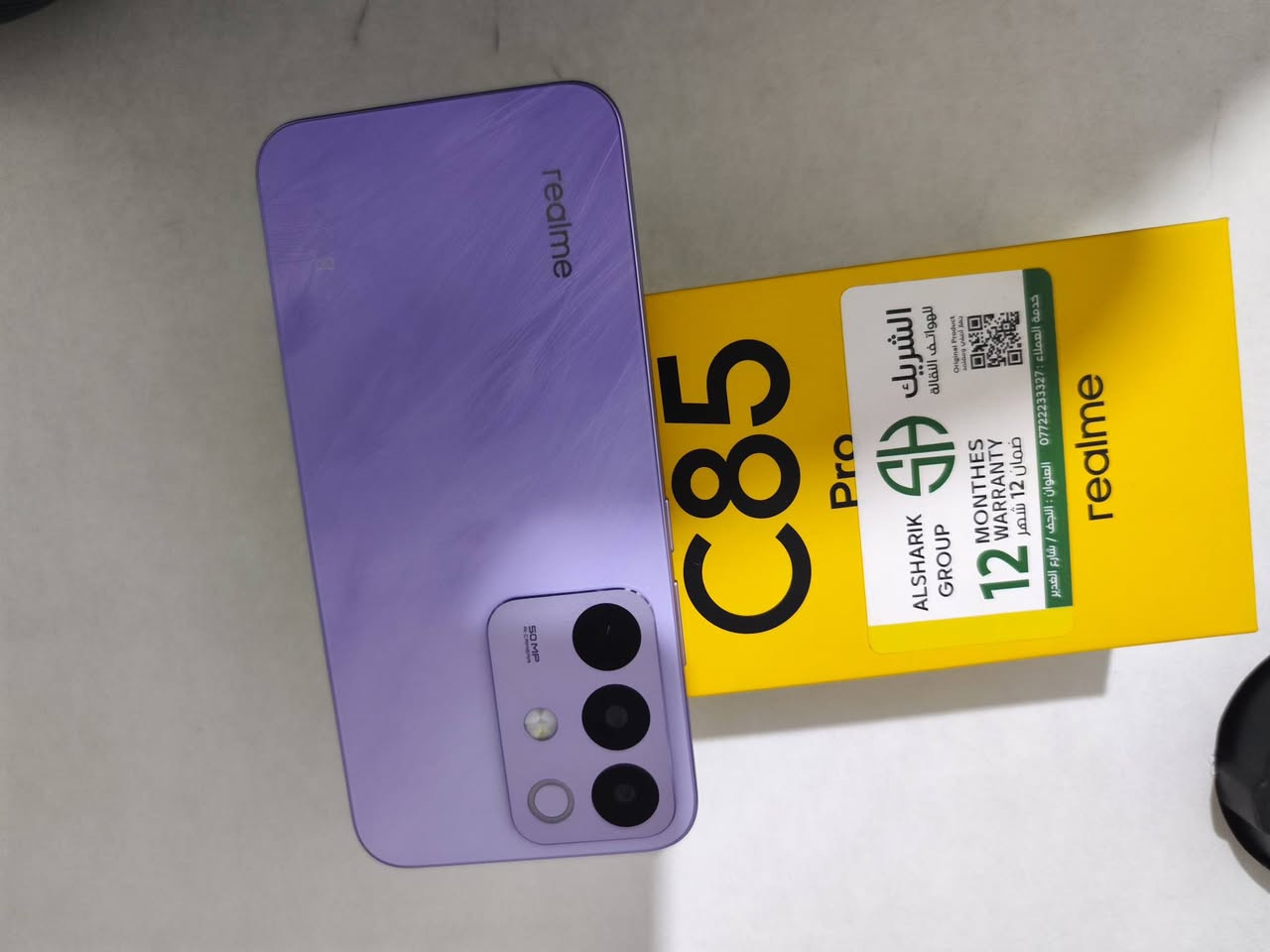 السلام عليكم جهاز ريلمي C85 برو صار سبوعين من طلعته من الشركة بعده وكالة وضمان بي سنه
مواصفاته/
البطارية7000 ملي امبير 45 واط
ذاكره 256 وعشوائية 16 8+8
المعالج سناب دراگون 685
الكامرات السلفي 8 والخلفية 50
الجهاز نضافته شوفت عينك صار سبوعين من اخذته بعده بضمانه سنه 
السعر 275 وبي مجال للشراي للعلم بالشركة سعره 340
للتواصل/***********/واتساب موجود 
عنواني النجف حي الزهراء
