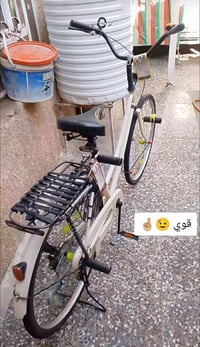 بايسكل بناتي للبيع حجم٢٦مديل٢٠١٩شركه سانتوس لون حليبي سعر ١٥٠ وبي مجال...