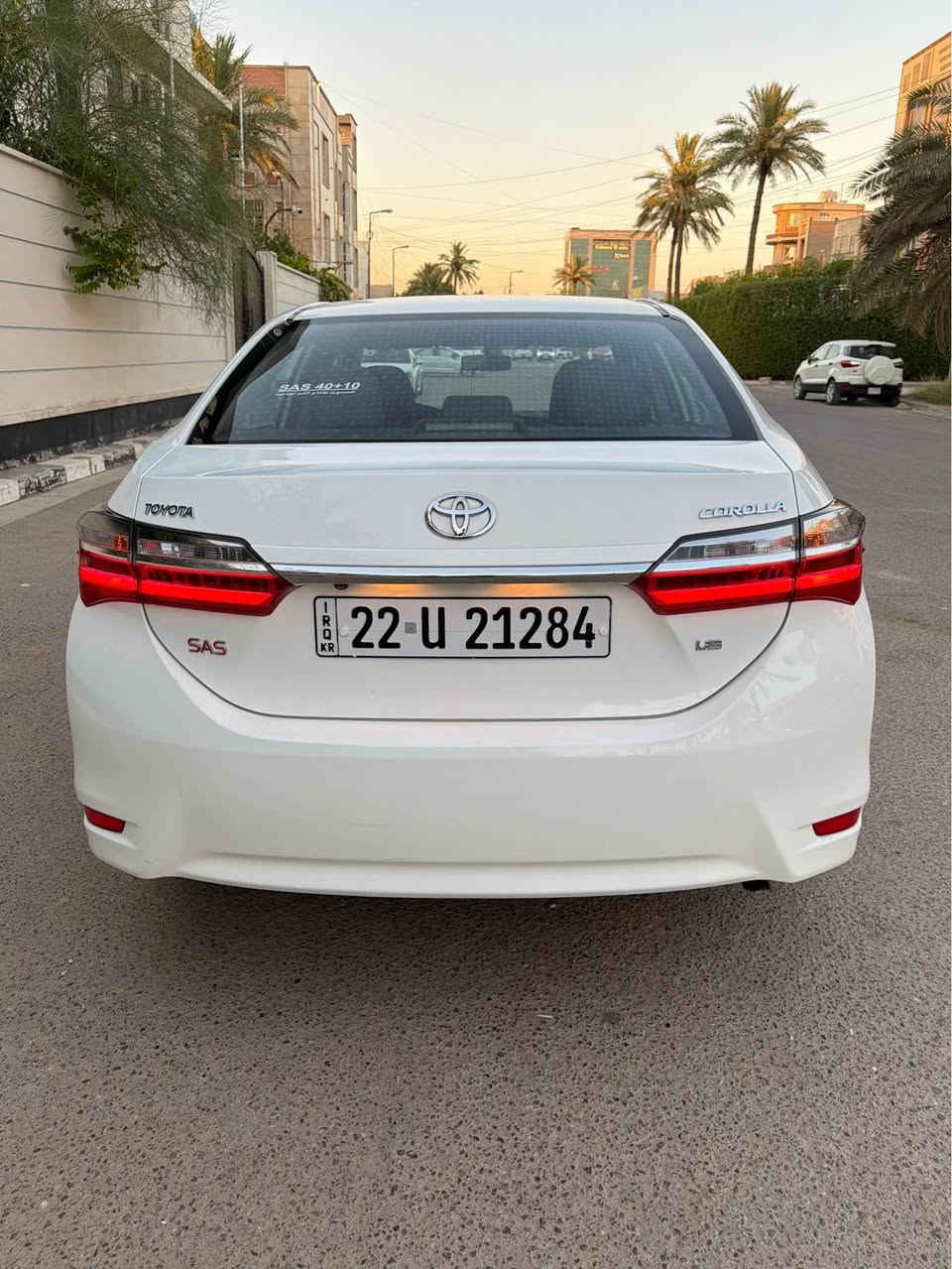 تويوتا كورلا( كير عادي )SAS
موديل 2019 خليجي ساز كفالة عامة بدون صبغ بدون تبديل فقط بارد بسيط جاملغ امامي ايمن محرك 1800 كير عادي داخل اسود شاشة كاميرا تحكم ستيرن تبريد شاشة بيانو بك لايت لد سيارة جديدة محرك كير تبريد صدر بلادي شركة سبير شركة رقم اربيل بأسمي سنوية وهزة جديدة مكان سيارة بغداد زيونة السعر ( 136 ) 
وبية مجال بسيط / *********** بغداد, العراق
