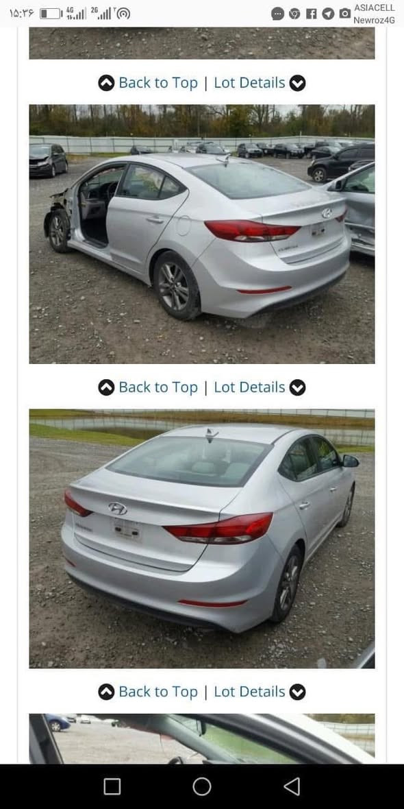 سيارة النترا للبيع 2017  محرك 2000 دوش وارد امريكي رقم سليمانية باسمي سنوية لحد 29 بدون ايرباك بدون حادث حادثها سرقة باب السايق والجاملغ ماشية 109 الف ميل
لون سلفر مكينة وكير خير من الله
شاشة كبيرة
كامرة دوارة
شاشة اعطال
بصمة تشغيل وبصمة ابواب
تدفئة كشنات
رادار جانبي ( نظام النقطة العمياء)
حساس اطارات
نظام ايكو وسبورت وعادي
تبريد بيانو منفصل
تحكم استيرن جهتين
مانع انزلاق
مثبت سرعة
السعر 127 $ بيها مجال
صور امريكا مرفقة مع الصور 
للاستفسار الاتصال على الارقام
***********
***********
