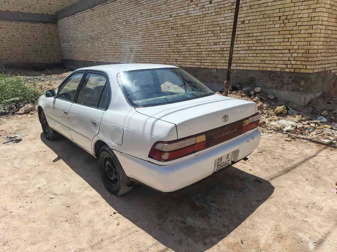 السلام عليكم كورلا موديل 93 رقم نجف نكليزي سنويه جديده مكفوله من الكص والنقل الجثه ومن الضربه لقويه السعر 42 وبيه مجال مكاني نجف *********** كير ومكينه وحداديه خير من الله
