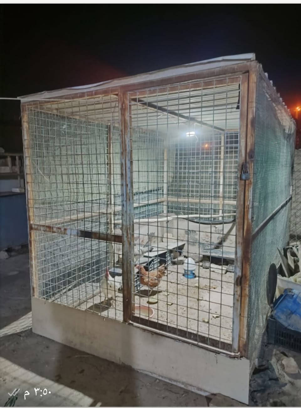 للبيع قفص حديد ثقيل للبيع السقف جينكو ثقيل الطول 3م والعرض 2 م والارتفاع 2 ونص م السعر 250 الف الناصريه قرب بوابه المنصوريه


**إذا كنت صاحب هذا الإعلان وتريد حذفه لأي سبب، رجاءا أرسل رسالة إلى الدعم الفني**