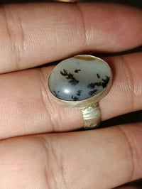 خاتم عقيق شجري يماني خام طبيعي اصلي ذمة صياغة يدوي مرتبة فضة ٩٢٥ سعر ج...