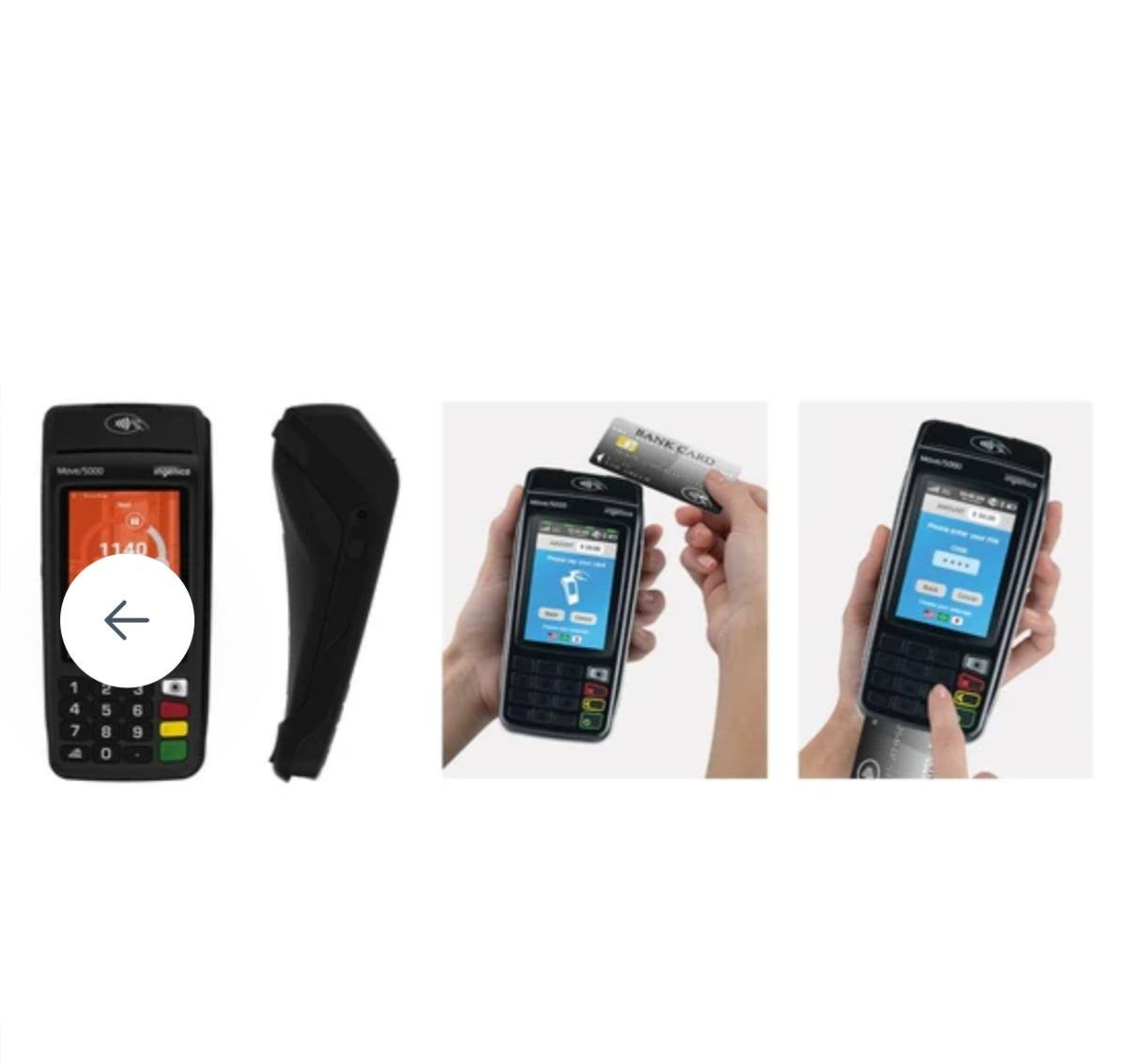 نطوني سعر بي وب العافيه
هذا الجهاز هو جهاز نقاط بيع (POS) من نوع Ingenico Move/5000، وتتضمن ميزاته الرئيسية ما يلي:

دعم المدفوعات غير التلامسية: يحتوي على قارئ NFC مدمج للمعاملات السريعة والآمنة. 

شاشة ملونة تعمل باللمس: مزود بشاشة مقاس 3.5 بوصة لتسهيل الاستخدام وعرض الواجهات الرسومية. 

خيارات اتصال متعددة: يدعم Wi-Fi، و 4G/3G، و Bluetooth لتوفير مرونة كبيرة في الاستخدام المحمول أو الثابت. 

بطارية قوية: مصمم للعمل لفترات طويلة، مما يجعله مناسباً لخدمات التوصيل أو المعارض التجارية


**إذا كنت صاحب هذا الإعلان وتريد حذفه لأي سبب، رجاءا أرسل رسالة إلى الدعم الفني**