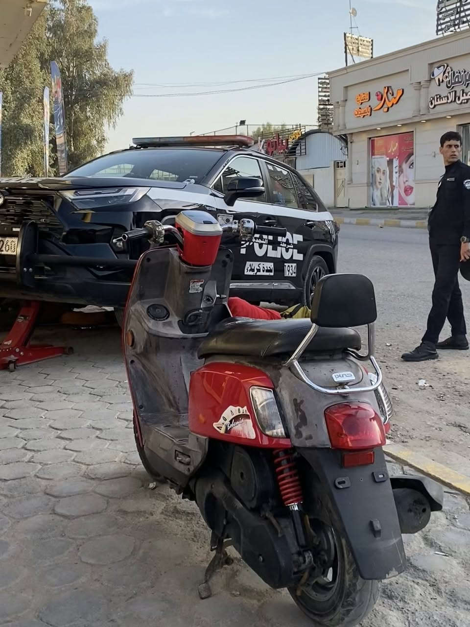 دراجه بوليسي نضيفه ومكينتها ناعمه السعر 975 وبيها مجال. مكاني كربلاء طوريج ***********
