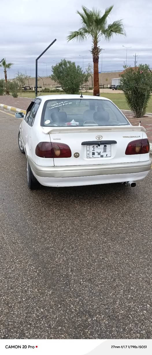 سلام عليكم كورلا ١٩٩٩للبيع شاشه كامره خلفيه جامات اوتو كهرباء مرايات كهرباء محرك ١٦٠٠ . ٤ سلندر لايتات زنون كشنات جلد للاستفسار ***********متواجد واتساب المكان الفلوجه
