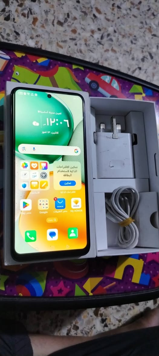 السلام عليكم جهاز  للبيع 
HONOR  X7C 
جهاز نضيف جداً جداً
جهاز كامل ملحقات 
ذاكره الجهاز 256 عشوائيه 16 
بطاريه 6000 يدعم الشحن السريع بقوه 66 واط 
السعر 200 وبي مجال 
سكني مدينه الصدر 
***********
