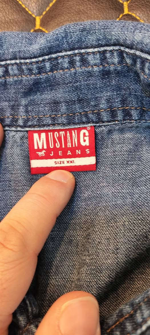 MUSTANG الالمانية ✔️✔️
باله اوربي اوريجنال %100
نظافة %100 
XXL  القياس 
68cm عرض الصدر 
75cm الطول 
يتوفر توصيل 6 الاف لجميع محافظات العراق 🚙


**إذا كنت صاحب هذا الإعلان وتريد حذفه لأي سبب، رجاءا أرسل رسالة إلى الدعم الفني**