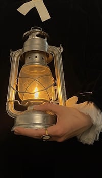 فانوس رمادي • ٢٥سم • توصيل لكل الولايات