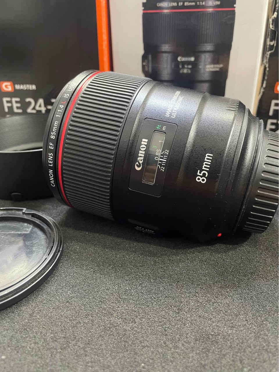 85mm 1.4 
For canon 
معاه هود وكابات والبوكس 
ضمان3شهور  من محل خضر ستور 
تم الاستخدام مرة واحدة فقط – كأنه جديد
متوفر شحن جميع المحافظات 
متاح التقسيط عن طريق فيز المشتريات 
العنوان الزقازيق ميدان القوميه بجوار مطعم الزعيم
متاح البدل ب مستعمل 
للتواصل 
Khedr Store📷
01060915467📞☎️
https://maps.google.com/?q=30.590439,31.4989 الزقازيق, الشرقية


**إذا كنت صاحب هذا الإعلان وتريد حذفه لأي سبب، رجاءا أرسل رسالة إلى الدعم الفني**