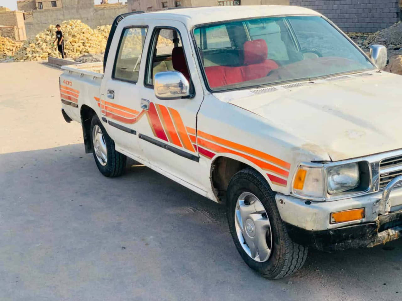 سلام عليكم بيكم تيوتا موديل 90 رقم بصره سنويه عاج شرط تحويل محرك كير شاصي مكفولات صاحيه من لكلبه كهربائيات شغاله تخم تاير جديد مكان سماوه الخضر 
سعر 23 وبيه مجال //رقم الهاتف//***********//
لا يتواجد على الفيس
