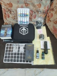 بكج كامل جهاز وشم و جلدة احبار كاربون كلشي بيه كل هذا والسعر ٥٥ الف مك...