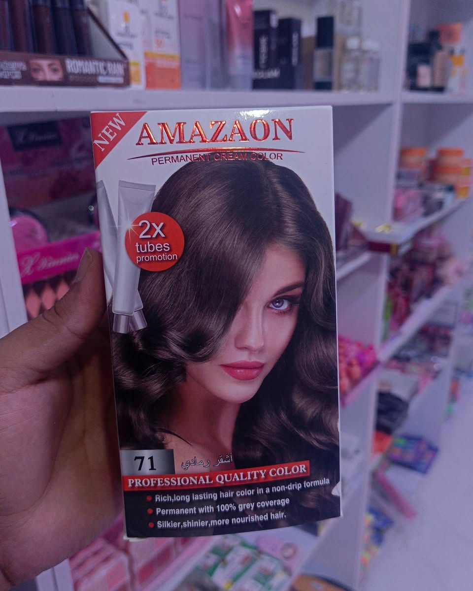 صبغ شعر AMAZAON الايطالي 🇮🇹
بالوان حلوة ومميزة 
بعلبتين صبغ 50ml + اوكسجين 
يعني لو شعرج للگاع هم يكفي وزايد 
وكل هذا ب 5 الاف بس 
وكل قطعتين ب 8


**إذا كنت صاحب هذا الإعلان وتريد حذفه لأي سبب، رجاءا أرسل رسالة إلى الدعم الفني**