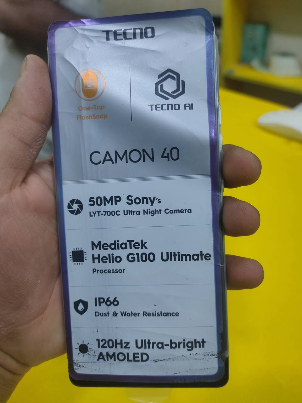 CAMON40
ذاكرة 256
رام 8
جهاز اخو الجديد 🔥
سعرة250وبي مجال 
خاص او وتساب ***********
