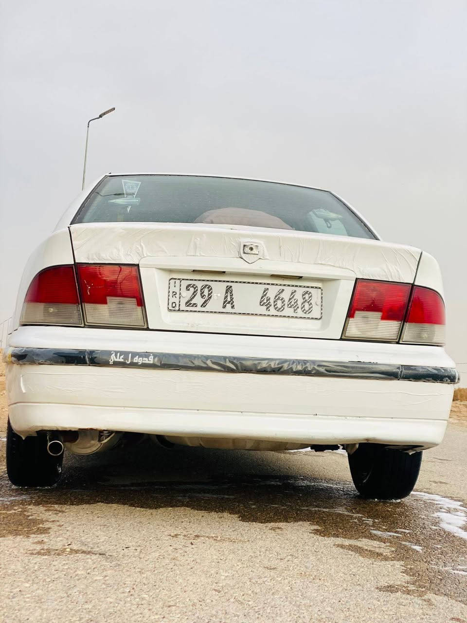 السلام عليكم سمند 11 كير ومكينه مكفولات صدر جديد خلفي
مصبوغه حزام بيهه باب وجاملغ ابدل تخم تاير بأسمي تحويل ثاني يوم هزه جديده سعر 40وبيهه مجال 
*********** واسط الحي
